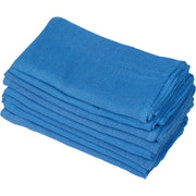 50 Lb. Box 100% Cotton Huck Towels by Global Industrial – 15" x 25", 100% Cotton, Blue, Model N010-C67*50