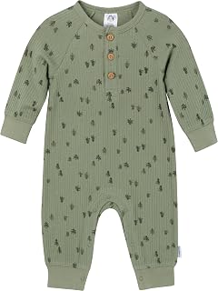 Gerber Baby Boys' Baby Boys' Henley Romper