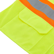 Class 2 Hi-Vis Safety Vest by Global Industrial – 4X-Large-5X-Large, Polyester, Lime Green, Model 641641LXXXXL