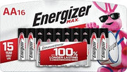 Energizer MAX AA Batteries (16 Pack), Double A Alkaline Batteries