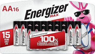 Energizer MAX AA Batteries (16 Pack), Double A Alkaline Batteries