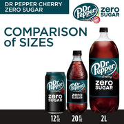 Cherry Zero Sugar Soda by Dr Pepper – 12 Fl Oz (Pack of 24), Pack of 24