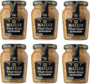 Maille Mustard, Old Style, 7.3 oz (Pack of 6) | For sandwiches, marinades, vinaigrettes and recipes; Old Style; 6 count, 7.3 oz.