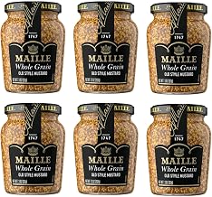 Maille Mustard, Old Style, 7.3 oz (Pack of 6) | For sandwiches, marinades, vinaigrettes and recipes; Old Style; 6 count, 7.3 oz.