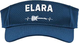 Elara Guitar Heartbeat Music Guitarist Retro Vintage Sport Sun Visor