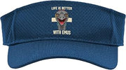Bird Life is Better with Emus, Cheeky Emu Portrait Sport Sun Visor