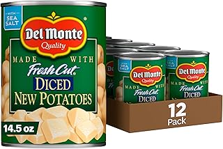 Del Monte FRESH CUT Diced Canned Potatoes, Canned Vegetables, 12 Pack, 14.5 oz Can