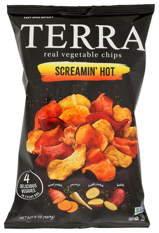 Vegetable Chips Screamin' Hot oz by Terra – 5 Ounce (Pack of 1), Model 0728229060062