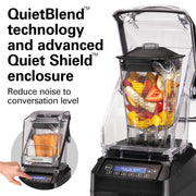 Eclipse High-Performance Blender by Hamilton Beach Commercial – 64 Ounce / 2 Liter, 64.0 fluid_ounces, 64 Oz. / 2L BPA-Free Copolyester Container, Black/Clear, Model HBH755