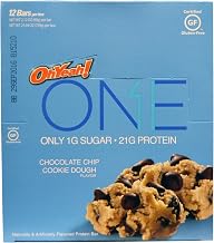 One Chocolate Chip Cookie Dough Bar, 2.12 Ounce - 12 count per pack - 6 packs per case.