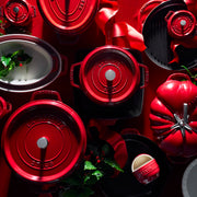 Ceramic Bakeware-Pie-Pans Dish by STAUB – 9-inch, 9 inches, Ceramic, Cherry, Model 40508-614