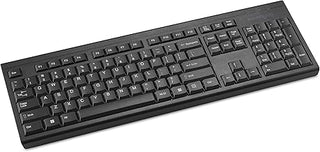 Kensington KB150 EQ Wireless Keyboard, Full Size, 2.4GHz Wireless Connection, Spill-Proof, 104-key, Black (K75561NA) | Full-size 104-key layout, 2.4GHz wireless connection, spill-proof design