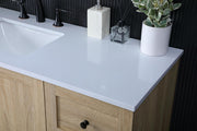 Mango Wood Bathroom Vanity - Soma Collection by by Elegant Lighting – Engineered Wood, Mango Wood, Model VF2842MW