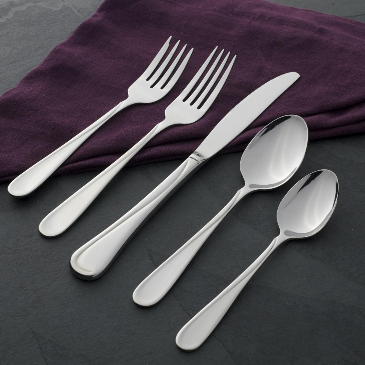 Flight Dinner Knives Silverware Set for by Oneida – Set of 6 (Pack of 6), Alloy Steel, סט כלי כסף, Pack of 6, Model 2865006C