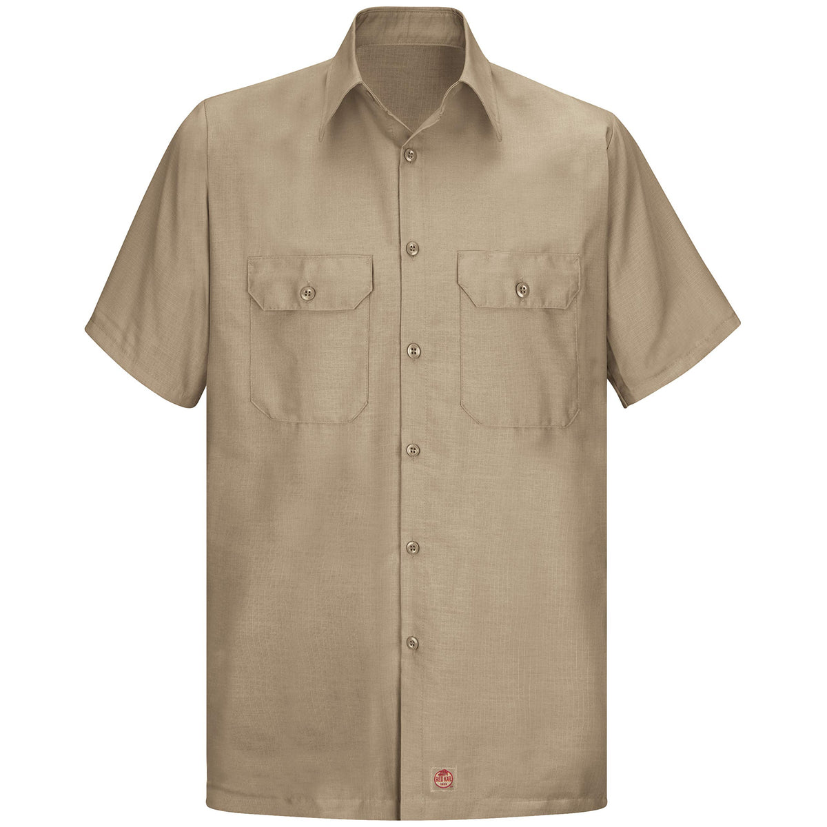 Red Kap Medium / Khaki / Solid Rip Stop Shirt Tops