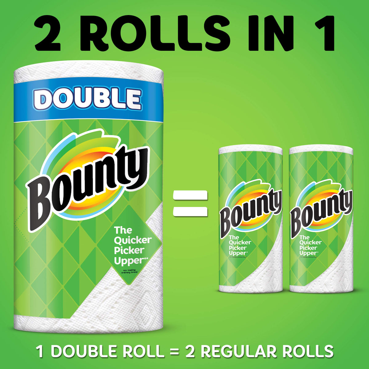 Bounty White / 1 / 60 Sheets per Roll (Pack of 6 Rolls) Paper & Plastic