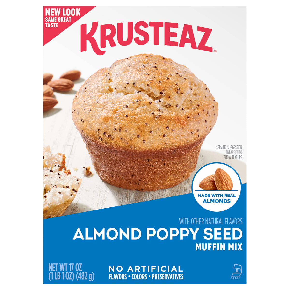 Krusteaz Almond Poppy Seed / 17 Ounce (Pack of 1) / Almond Poppyseed Muffins & Quickbreads