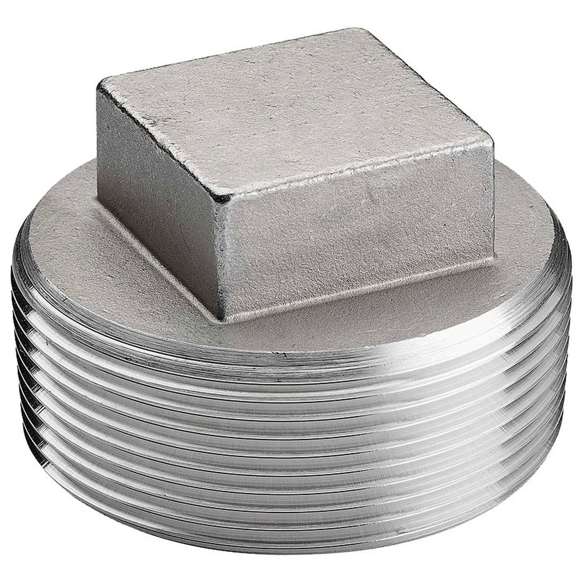 3/4" 304 Stainless Steel Plug by Merit Brass – Stainless Steel, Model K417-12