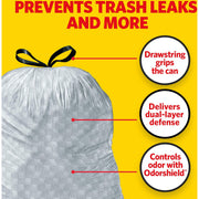 Glad White / 1 Count (Pack of 1) / Fresh Trash Bags