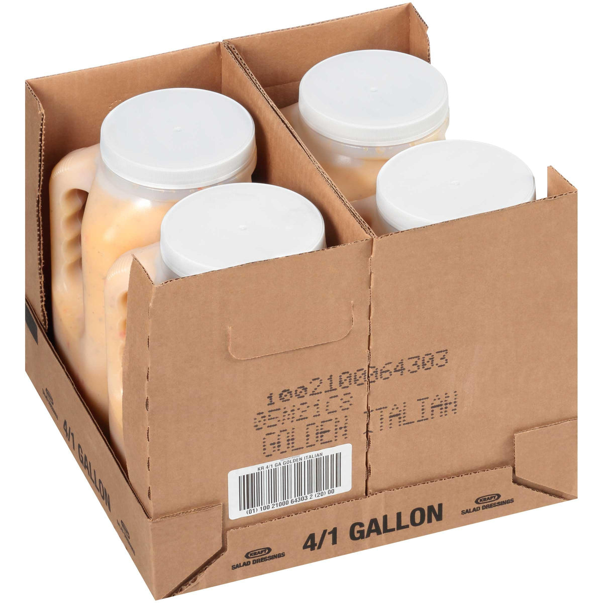 Dressing Golden Italian 4 Case 1 Gallon by Kraft – 1 GaL., Pack of 4