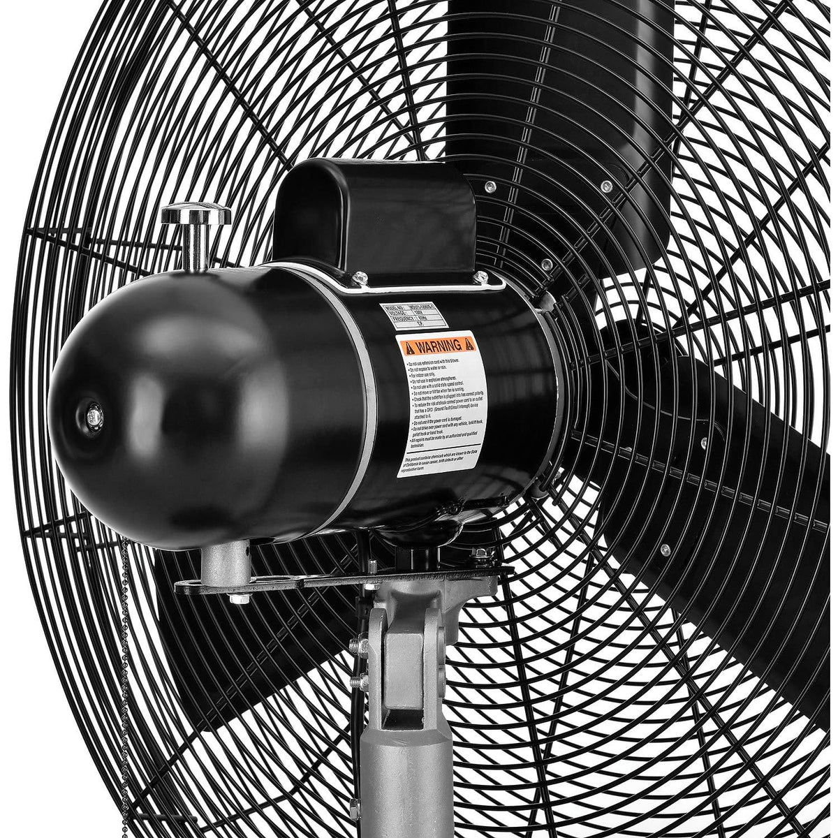 CD Premium 30" Oscillating Wall Mount Fan by Continental Dynamics – 49"L x 34"W x 8"H, Alloy Steel, Black, Model SFWE1-750YW-D2