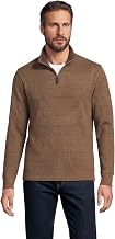 Lands' End Men's Bedford Rib Casual Quarter Zip Sweater