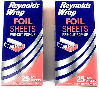 Reynolds Wrappers Pop Up / Foil Sheets (2 Pack) No cutting or Tearing