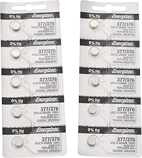 Energizer 377/376 Silver Oxide 10 Batteries