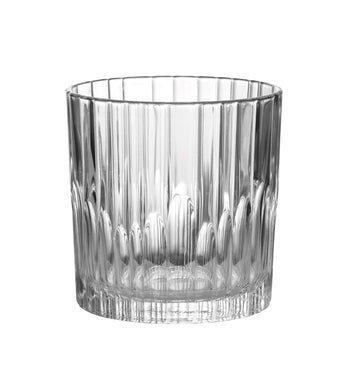 Set of 6 Transparent Manhattan Cups 31 cl by Duralex – 10.9 Ounces, 10.87 ounces, Glass, Transparent/Green, Model 1057AB06A0111