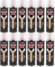 Aervoe 710 Striping Paint, White, Solvent-Based, 4" Wide Stripe, Fast Drying, Case of 12 Cans