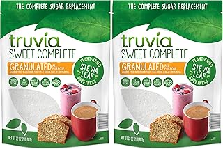 Truvia Sweet Complete Zero-Calorie Granulated All-Purpose Stevia Leaf Sweetener, 32 oz Bag (Pack of 2)