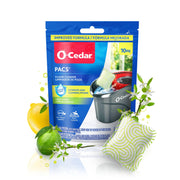 Microfiber Spin Mop & Bucket Floor Cleaning System + 2 Extra Mop Head Replacements with Citrus Pac (Variety Pack) by O-Cedar – EW + 2 Refills W/Citrus PACS, Model EasyWring