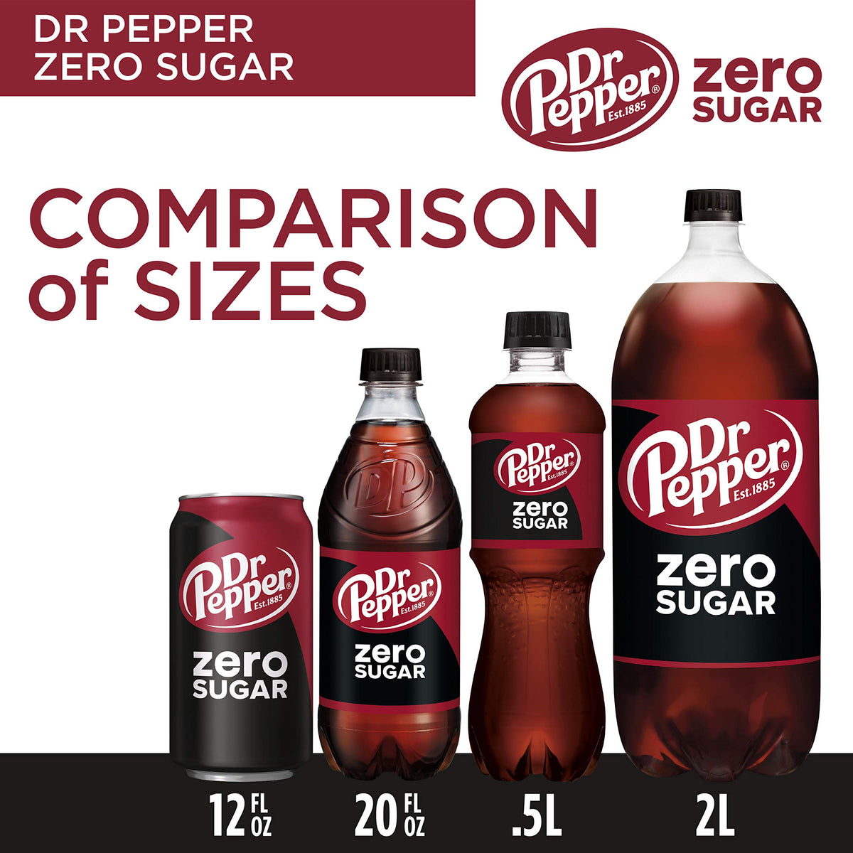 Dr Pepper 16.9 Fl Oz (Pack of 6) / Red, Green / 1 Soft Drinks
