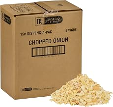 McCormick Culinary Chopped Onion, 15 lb - One 15 Pound Box of Dehydrated Onions Chopped, Best as Fresh Onion Substitute for Hamburgers, Hot Dogs, Salads and More