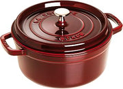 STAUB 40509-819 Picotte Round Grenadine Red, 7.1 inches (18 cm), Both Hands, Enameled Pot, Induction Compatible, La Cocotte Round