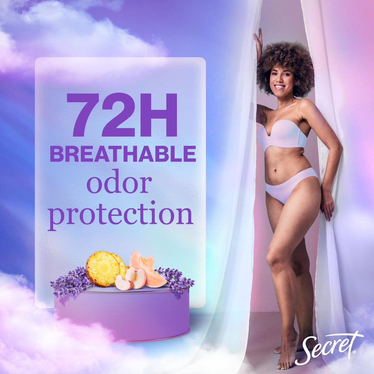 Secret Lavender / 2.6 Ounce (Pack of 6) / 6 Antiperspirant Deodorant