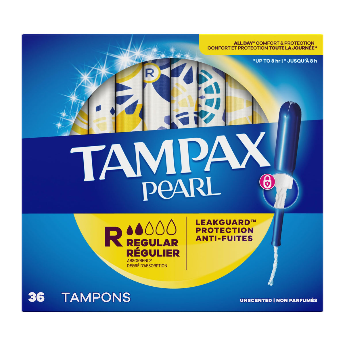 Pearl Tampons for Women by Tampax – Regular, Bamboo, Model PT118042-073010004559558