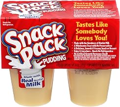 SNACK PACK Nonfat Vanilla Pudding, 14 oz (Pack of 12)