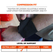 ProFlex 400 Universal Wrist Wrap by Ergodyne – One Size/Wrist Wrap Only, Rubber, Black, Model 72102
