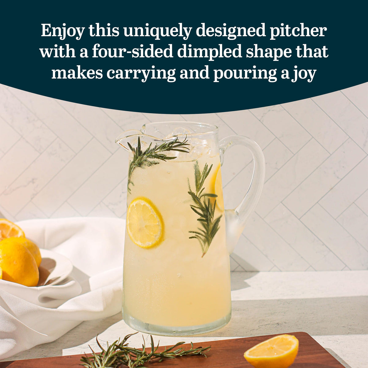 Libbey Impressions / 80.1 Ounces / Glass Pitcher Jugs