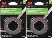 3M Super Strength Molding Tape, 03615, 7/8 in x 5 ft (2)