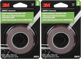3M Super Strength Molding Tape, 03615, 7/8 in x 5 ft (2)
