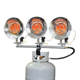 Original 45,000 BTU Triple Tank Top Radiant Propane Heater by Mr. Heater – 45000, Silver, Model F242915
