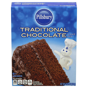 Traditional Chocolate Cake Mix by Pillsbury – 1 Ounce