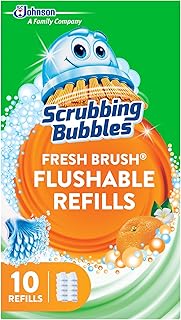 Scrubbing Bubbles Fresh Brush Flushable Cleaner Refills, 10 Count, (1-Pack)