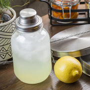 Cash & Carry Mason Jar Cocktail Shaker by Tablecraft – 3.50x3.25x6.50, Glass, Check Images, Model MJS14