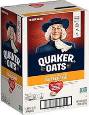 Quaker Old Fashioned Rolled Oats, Non GMO Project Verified, Two 64oz Bags in Box, 90 Servings, 4 Pound (Pack of 2)