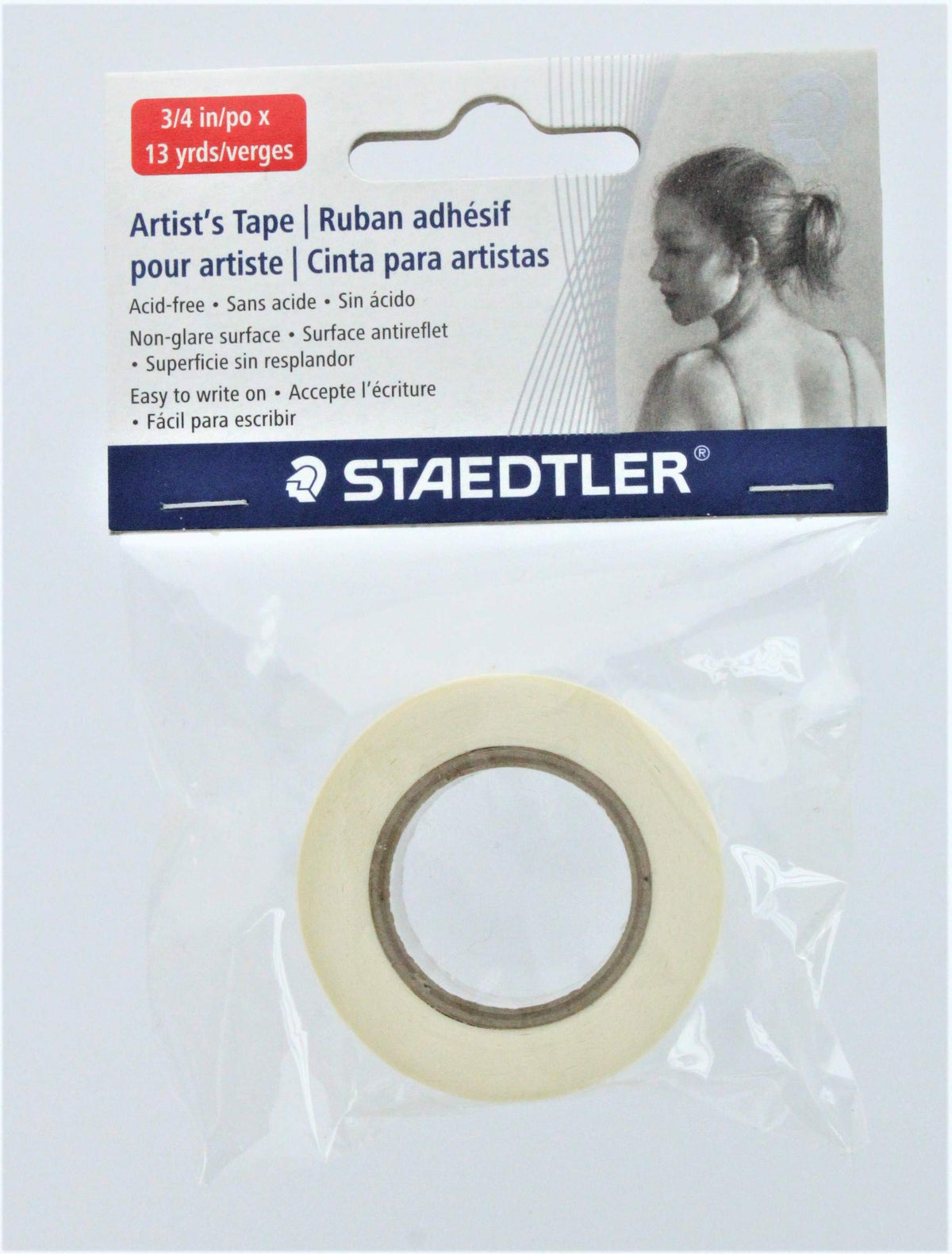 Removable No Glare Artist's Tape () by STAEDTLER – Plastic, Red, White, Model STD999172A0