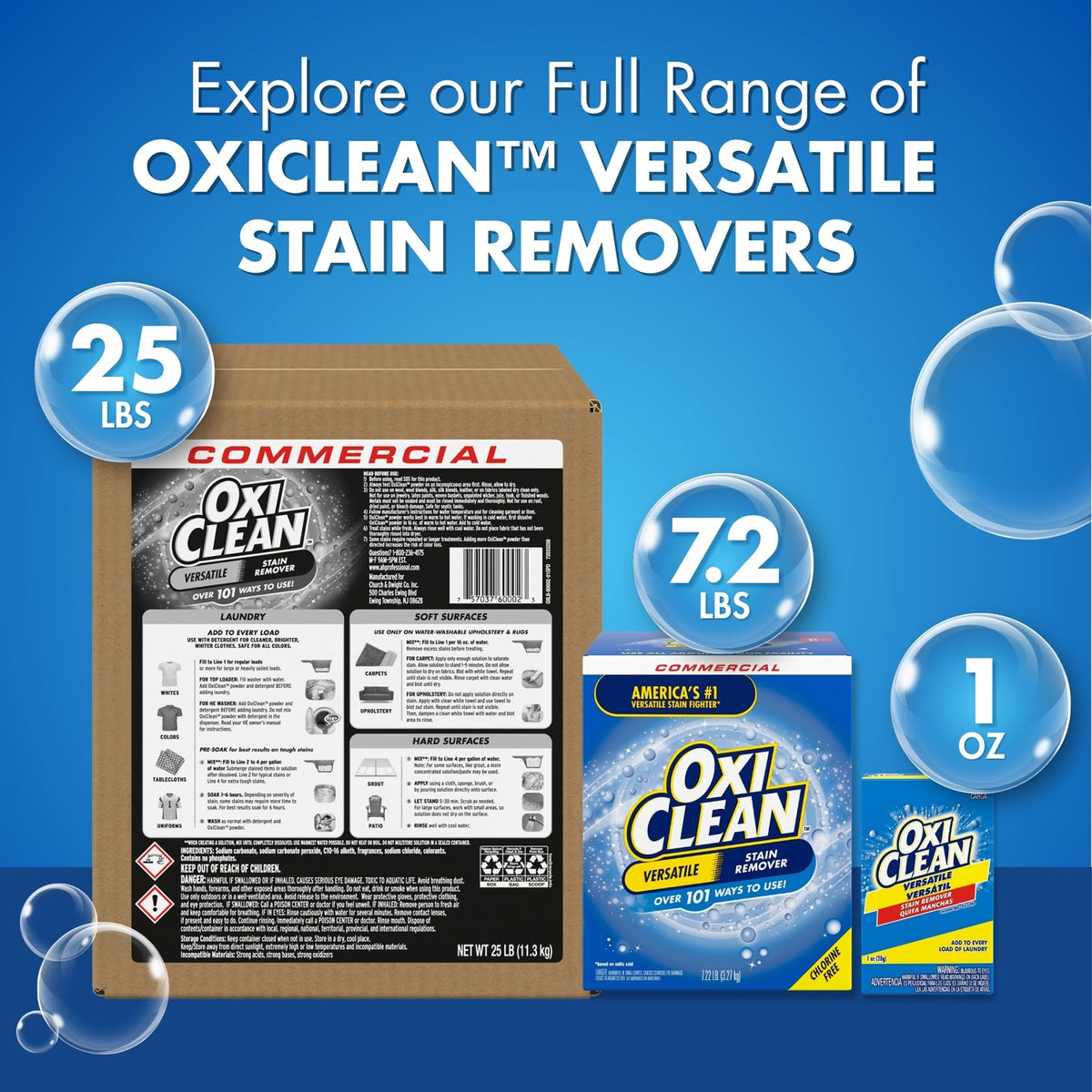 Versatile Stain Remover Professional by OxiClean – 400 Ounce (Pack of 1), Regular, Model 20511480