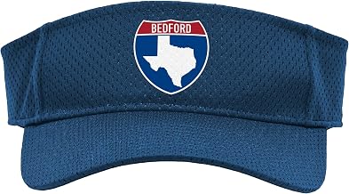 Bedford Texas TX Interstate Highway Vacation Souvenir Sport Sun Visor